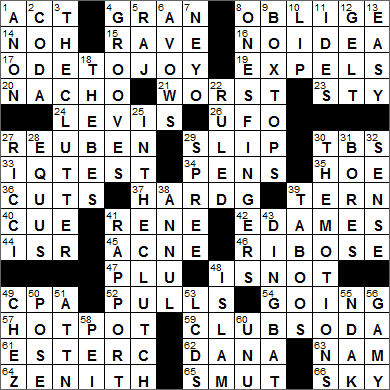 1211-14 New York Times Crossword Answers 11 Dec 14, Thursday