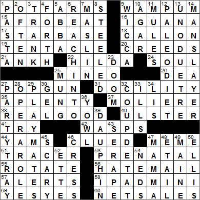 1220-14 New York Times Crossword Answers 20 Dec 14, Saturday