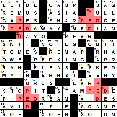 1222-14 New York Times Crossword Answers 22 Dec 14, Monday