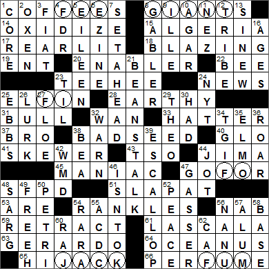 1223-14 New York Times Crossword Answers 23 Dec 14, Tuesday