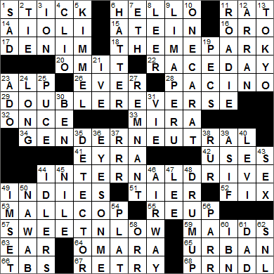 1231-14 New York Times Crossword Answers 31 Dec 14, Wednesday