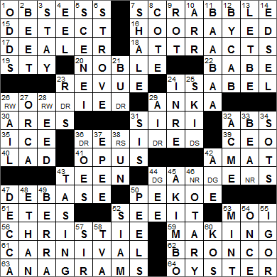 1204-14 New York Times Crossword Answers 4 Dec 14, Thursday
