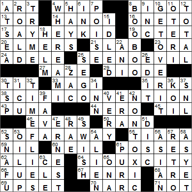 1208-14 New York Times Crossword Answers 8 Dec 14, Monday