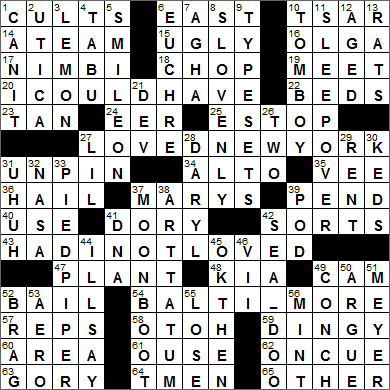 0115-15 New York Times Crossword Answers 15 Jan 15, Thursday