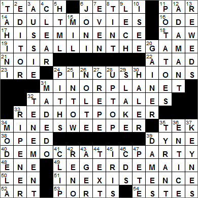 0102-15 New York Times Crossword Answers 2 Jan 15, Friday