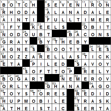 0103-15 New York Times Crossword Answers 3 Jan 15, Saturday