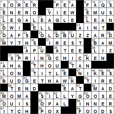 0105-15 New York Times Crossword Answers 5 Jan 15, Monday