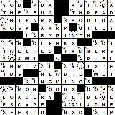 0107-15 New York Times Crossword Answers 7 Jan 15, Wednesday