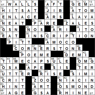 0212-15 New York Times Crossword Answers 12 Feb 15, Thursday
