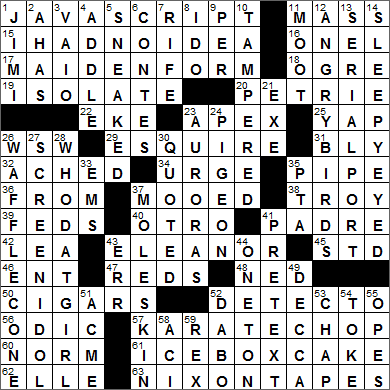 0214-15 New York Times Crossword Answers 14 Feb 15, Saturday