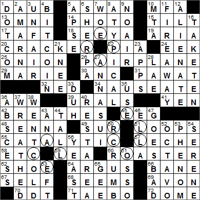 0219-15 New York Times Crossword Answers 19 Feb 15, Thursday
