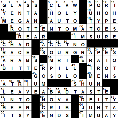 0223-15 New York Times Crossword Answers 23 Feb 15, Monday