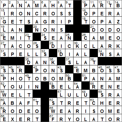 0228-15 New York Times Crossword Answers 28 Feb 15, Saturday