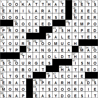 0206-15 New York Times Crossword Answers 6 Feb 15, Friday