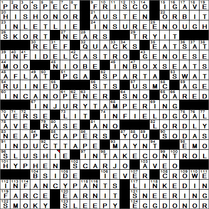 0315-15 New York Times Crossword Answers 15 Mar 15, Sunday