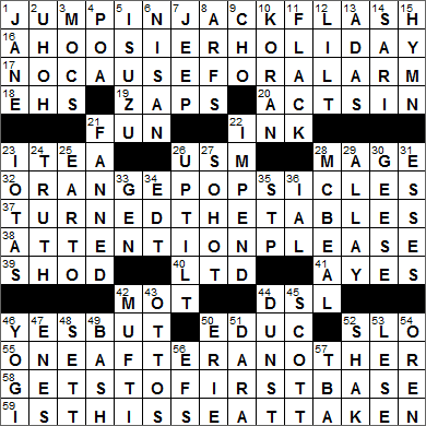 0321-15 New York Times Crossword Answers 21 Mar 15, Saturday