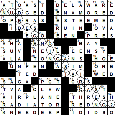 0325-15 New York Times Crossword Answers 25 Mar 15, Wednesday