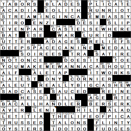 0329-15 New York Times Crossword Answers 29 Mar 15, Sunday