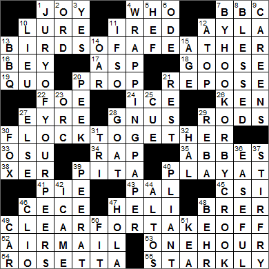 0330-15 New York Times Crossword Answers 30 Mar 15, Monday