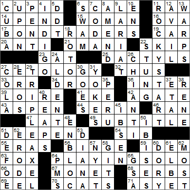 0304-15 New York Times Crossword Answers 4 Mar 15, Wednesday