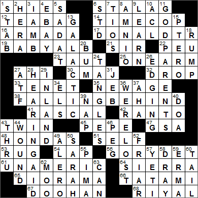 0305-15 New York Times Crossword Answers 5 Mar 15, Thursday