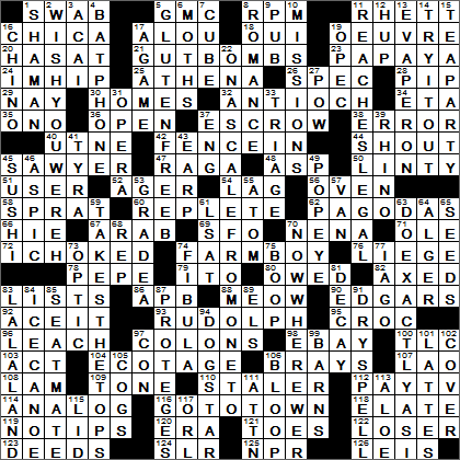 0412-15 New York Times Crossword Answers 12 Apr 15, Sunday