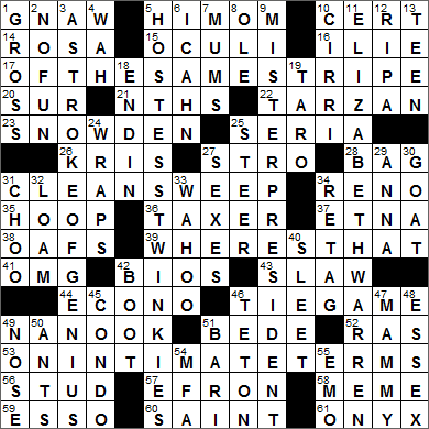 0417-15 New York Times Crossword Answers 17 Apr 15, Friday