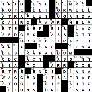 0408-15 New York Times Crossword Answers 8 Apr 15, Wednesday