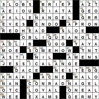 0519-15 New York Times Crossword Answers 19 May 15, Tuesday