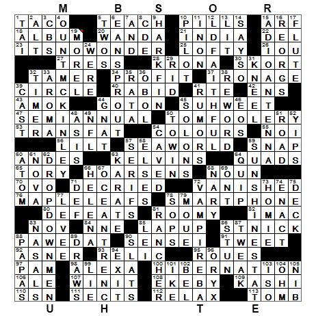 0531-15 New York Times Crossword Answers 31 May 15, Sunday