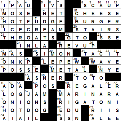 0616-15 New York Times Crossword Answers 16 Jun 15, Tuesday