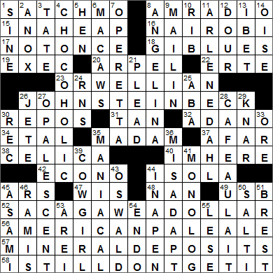 0619-15 New York Times Crossword Answers 19 Jun 15, Friday