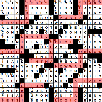 0621-15 New York Times Crossword Answers 21 Jun 15, Sunday