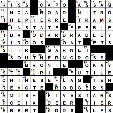 0624-15 New York Times Crossword Answers 24 Jun 15, Wednesday