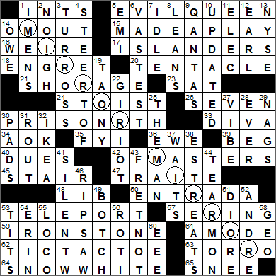 0606-15 New York Times Crossword Answers 6 Jun 15, Saturday