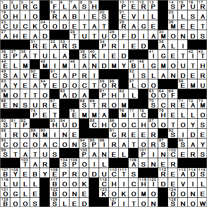 0712-15 New York Times Crossword Answers 12 Jul 15, Sunday