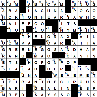 0714-15 New York Times Crossword Answers 14 Jul 15, Tuesday
