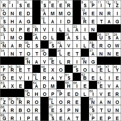 0722-15 New York Times Crossword Answers 22 Jul 15, Wednesday