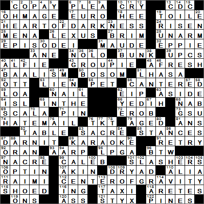 0726-15 New York Times Crossword Answers 26 Jul 15, Sunday