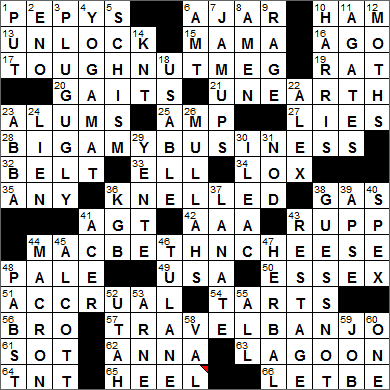0730-15 New York Times Crossword Answers 30 Jul 15, Thursday