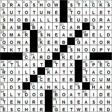 0731-15 New York Times Crossword Answers 31 Jul 15, Friday