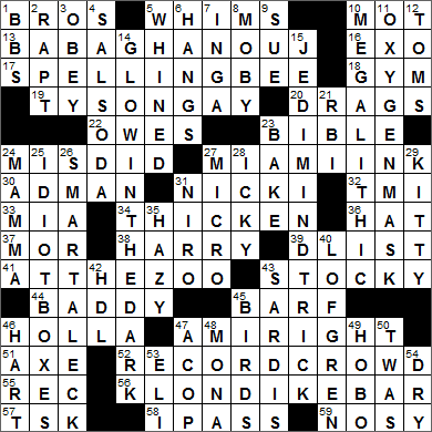 0704-15 New York Times Crossword Answers 4 Jul 15, Saturday