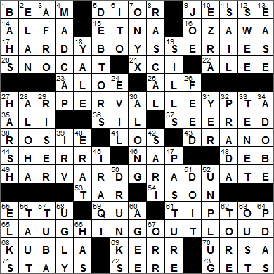 0817-15 New York Times Crossword Answers 17 Aug 15, Monday