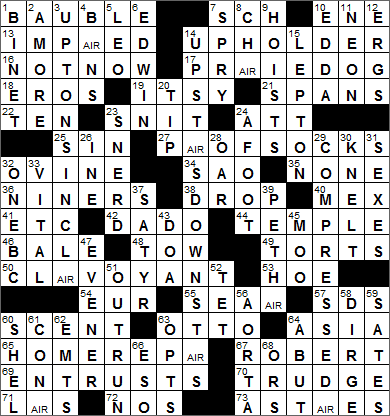 0820-15 New York Times Crossword Answers 20 Aug 15, Thursday