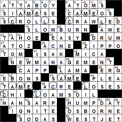 0826-15 New York Times Crossword Answers 26 Aug 15, Wednesday