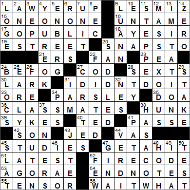 0828-15 New York Times Crossword Answers 28 Aug 15, Friday