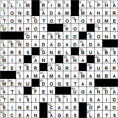 0924-15 New York Times Crossword Answers 24 Sep 15, Thursday