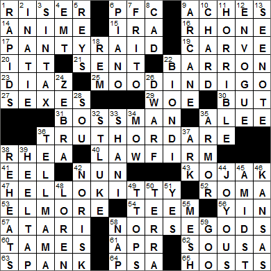 0902-15 New York Times Crossword Answers 2 Sep 15, Wednesday