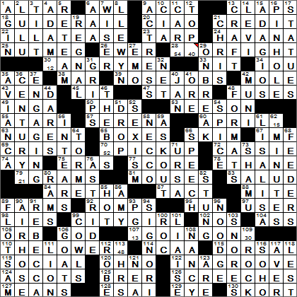 0906-15 New York Times Crossword Answers 6 Sep 15, Sunday