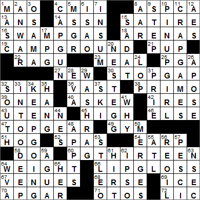 0908-15 New York Times Crossword Answers 8 Sep 15, Tuesday